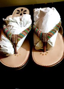 Beautiful multi colour sandal flat