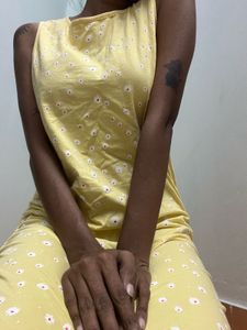 Yellow Floral Body Cone