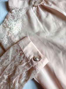 Beautiful Top With Lace Sleeves And Shoulders