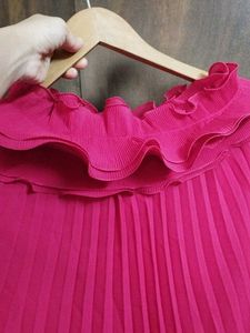 Red Ruffle Top