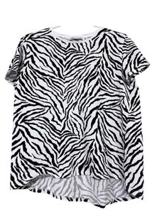 Zara Zebra Animal Print T Shirt