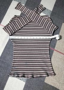 STRIPED LONG SLEEVE TOP 🤎