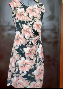 Multi Floral Prints Dress For 34 Bust