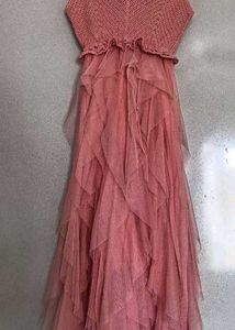 Pink Ruffle Layered Dress