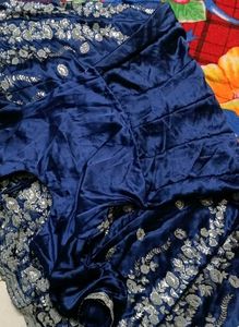 Satin Embroidery Anarkali Kurta
