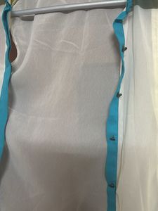 Sheer Colorful Button Down Top