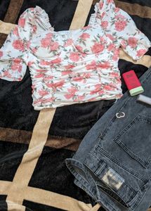 Floral Corset Top 🩷
