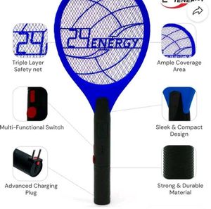 Electric Bug Zapper Racket Set