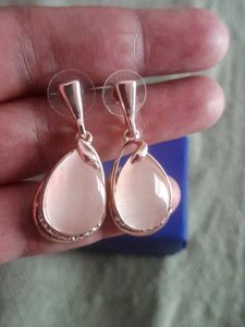 Yellow Chimes Rose Gold Earrings