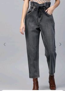 Sassafras Bluish -charcoal Paperbag Jeans