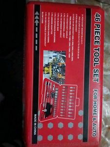 46 Piece Tool Set For Home &amp; Auto