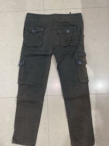 Olive Green Cargo Style Pants