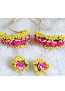 Haldi Jewellery For Bride