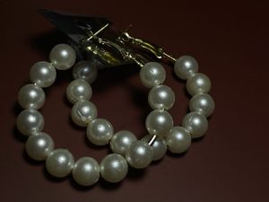 Pearl Hoop Earrings