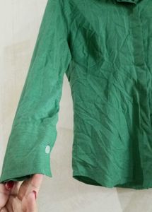 Green Button-Down Shirt