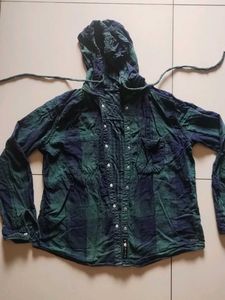 Roadster Two Side Wear Hooded Plaid Shirt