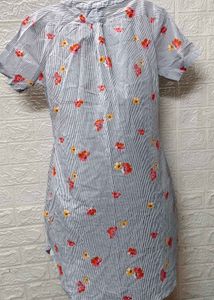 Floral Flower 🌺 Mini Cotton 👗 Dress