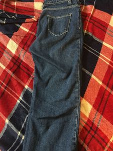 Dark Blue Flared Denim