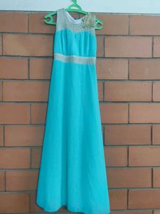 Elegant Aqua Dress