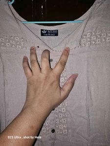 Elegant Embroidered Tunic Top fits (38-40)