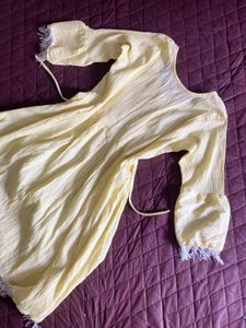 Yellow Embroidered Dress