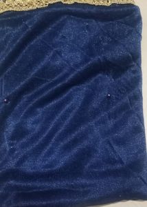 Net Duppata With Golden Lace