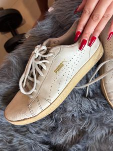Old Puma Shoes Leather