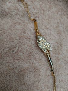 Elegant Mangalsutra and rhinestone snake bracelet