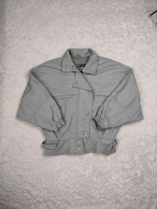 pure grey leather pintrest jacket
