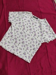 Zudio Crop Top XL Floral  Print