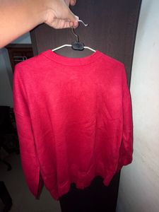 Red Cardigan Sweater