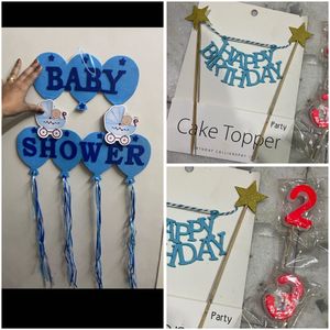 Baby Shower Decor & Cake Topper