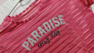 Cute Pink Transparent Tshirt