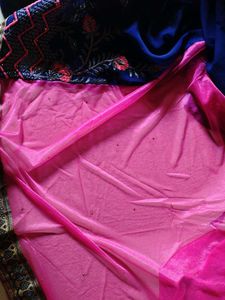 Embroidered Blue Saree