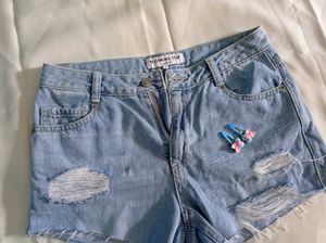 Ripped &amp; Distressed Denim Shorts