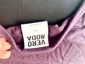 Stretchable Vero Moda Purple Bodycon Dress