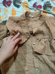 Brown Asthetic Top