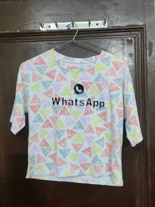 WhatsApp Graphic Print Tee