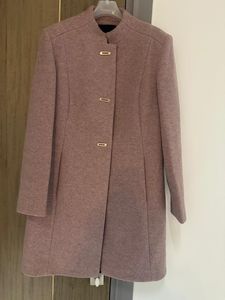 Madame Winter Elegant Mauve Trench Coat