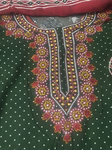 Tie-dye reyon Kurta Set