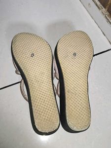 Sparkly Silver Slides