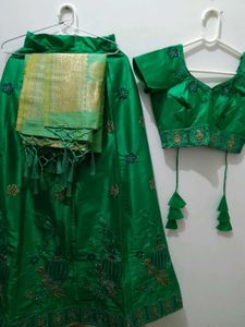 Green Lehenga Choli Set