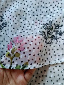Floral Cold Shoulder Top