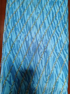 Glittery Blue Saree