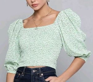 Floral Print  crop  Top