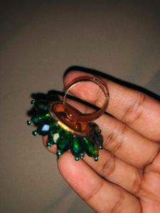 Crystal Dark Green Ring💍