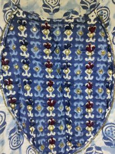 Beautiful Work Cotton Kurta Pant Set