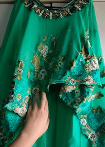poncho style gown