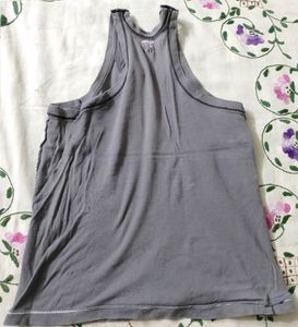 Grey Cotton Sleeveless Vest (Boy)