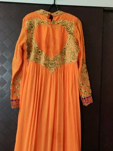 Orange Anarkali